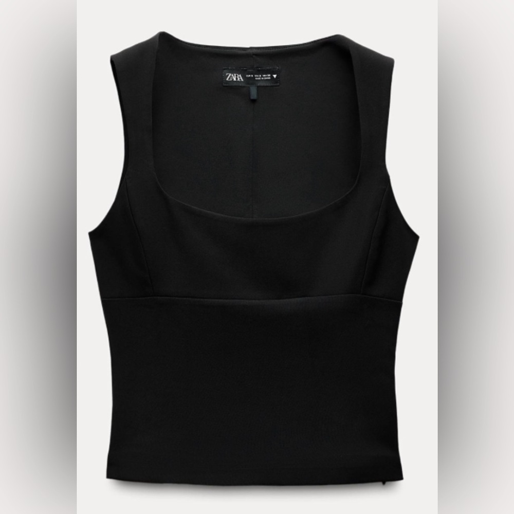 Zara Fitted Squareneck Top